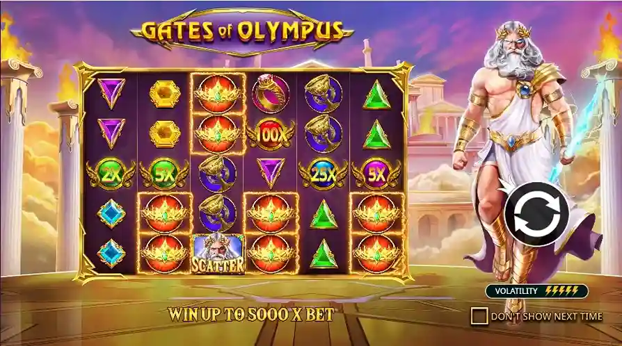 Бонусные фриспины в Gates of Olympus 1000